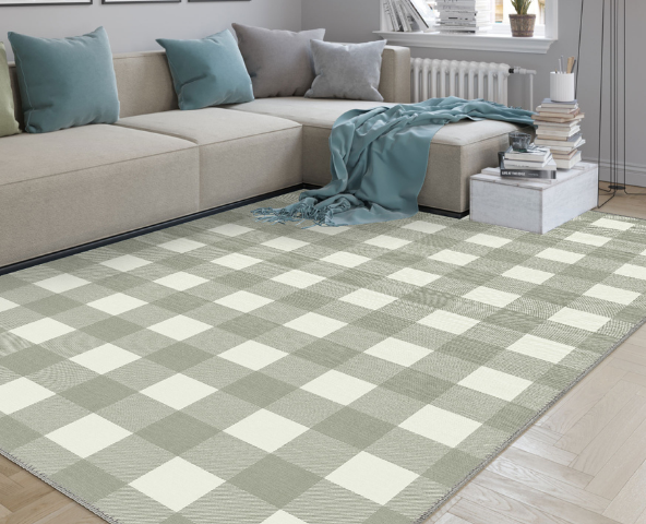 Sage green rugs offer a fresh feel to your decor.