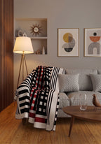 Quillon Red Checkered Blanket