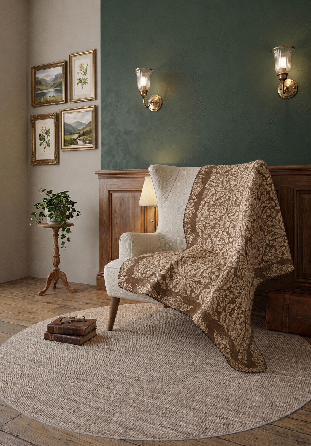 Odessa Brown Bed Throw Blanket