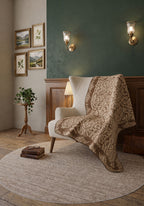 Odessa Brown Bed Throw Blanket