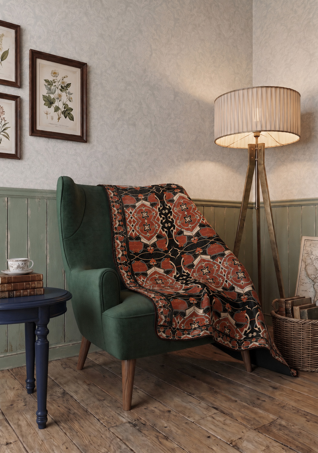 Azar Coral Throw Blanket