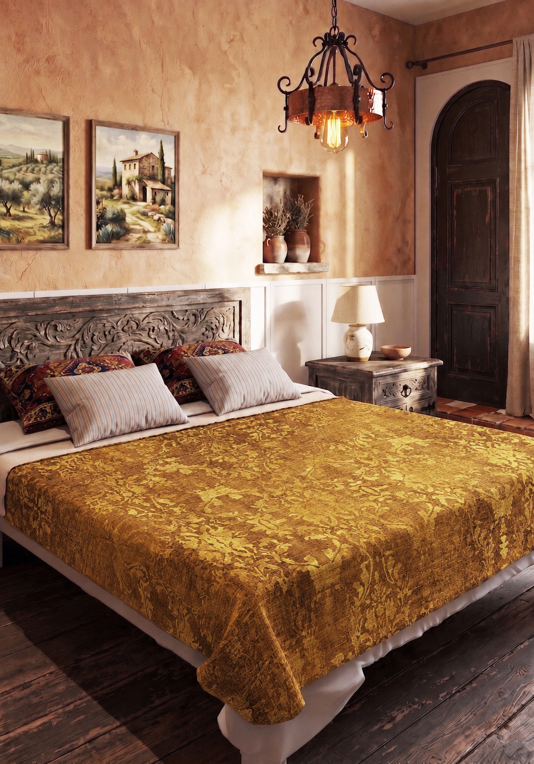 Lily Vintage Yellow Gold Blanket