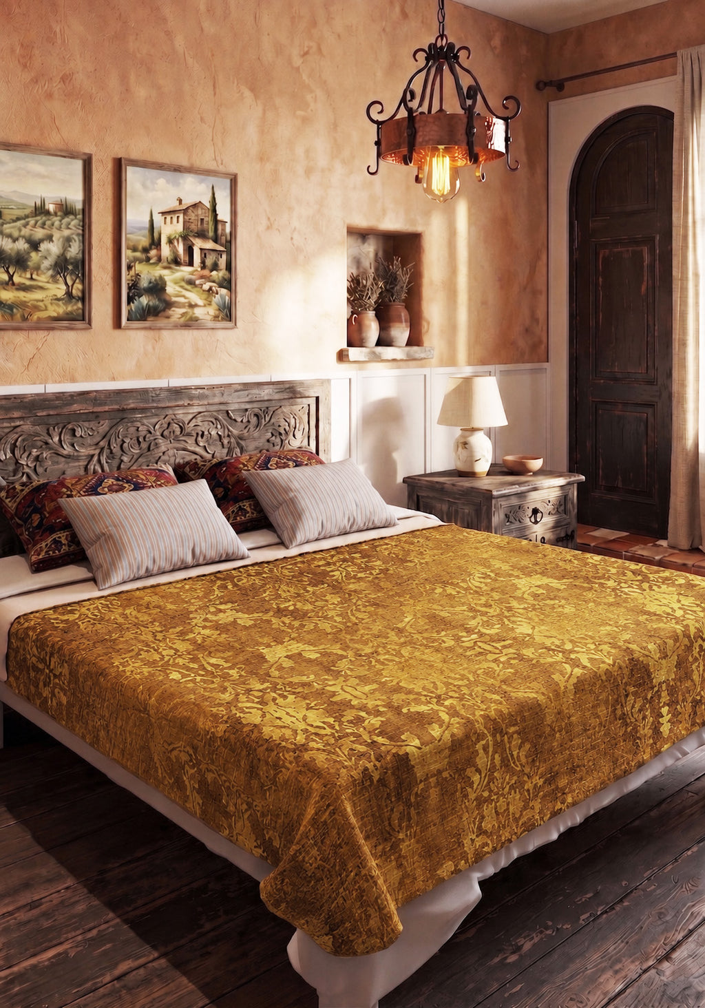 Lily Vintage Yellow Gold Blanket