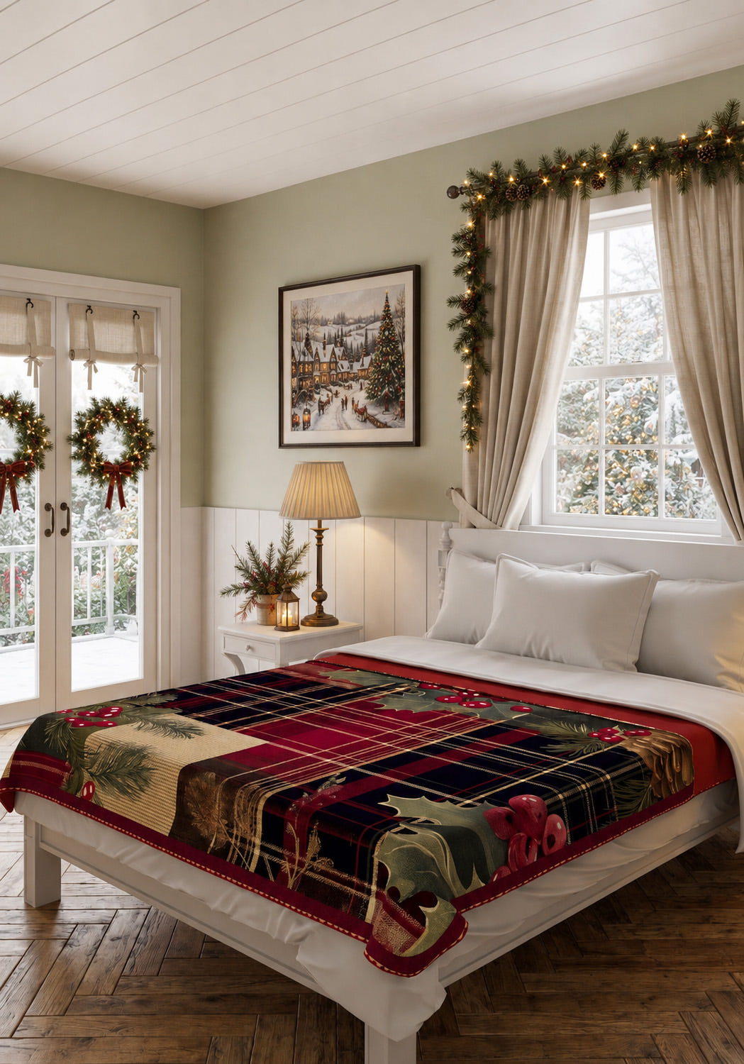 Aspen Christmas Holiday Blanket