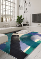 Aleron Purple Teal Rug