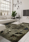 Chou Bugs Green Rug