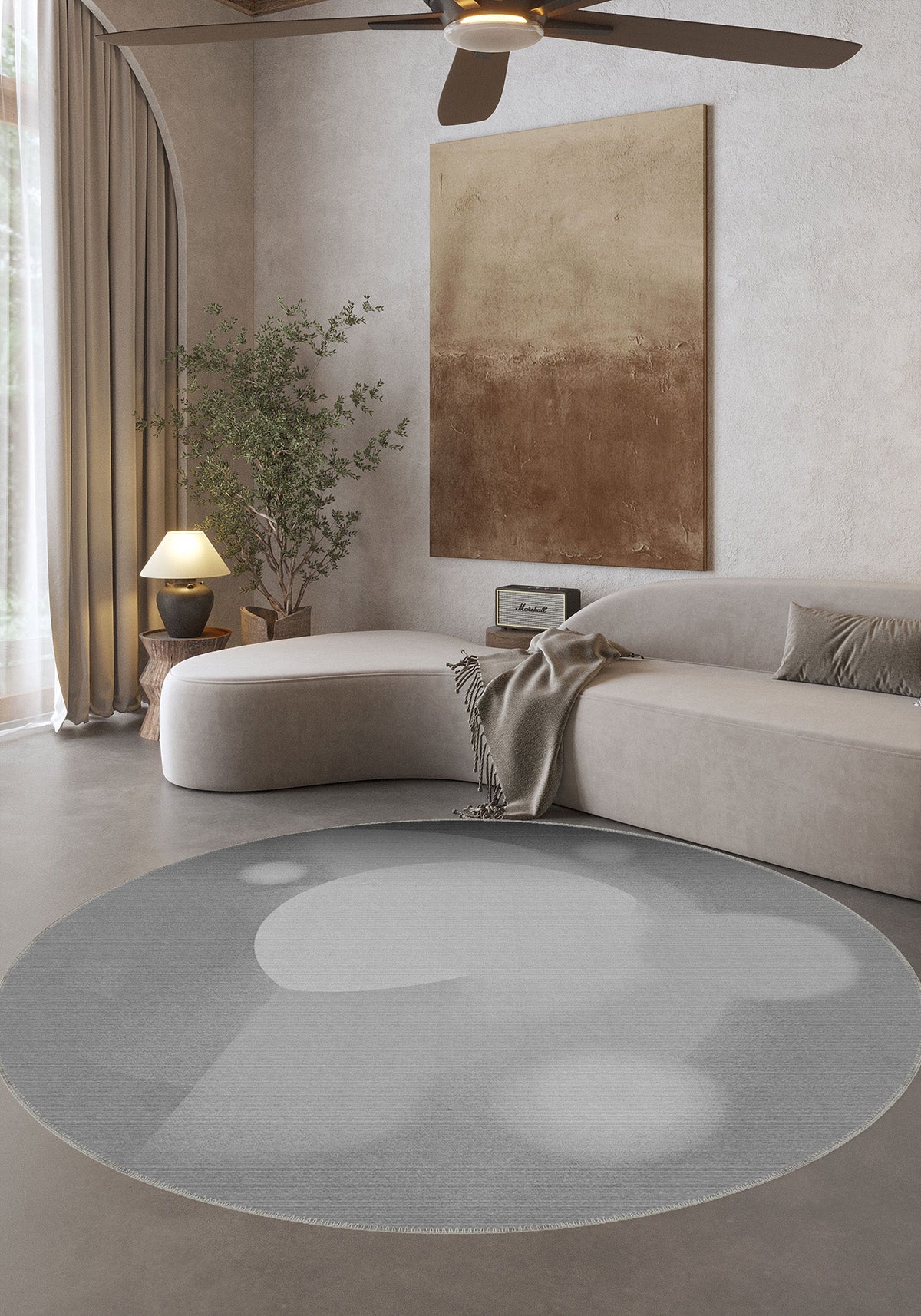 Benjamin Grey Modern Rug