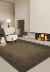 Olivia Brown Bordered Washable Rug