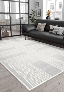 Charles Grey Geometric Rug
