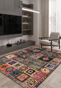 Cassian Boho Patchwork Rug