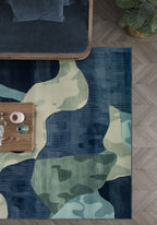 Evander Modern Blue Rug