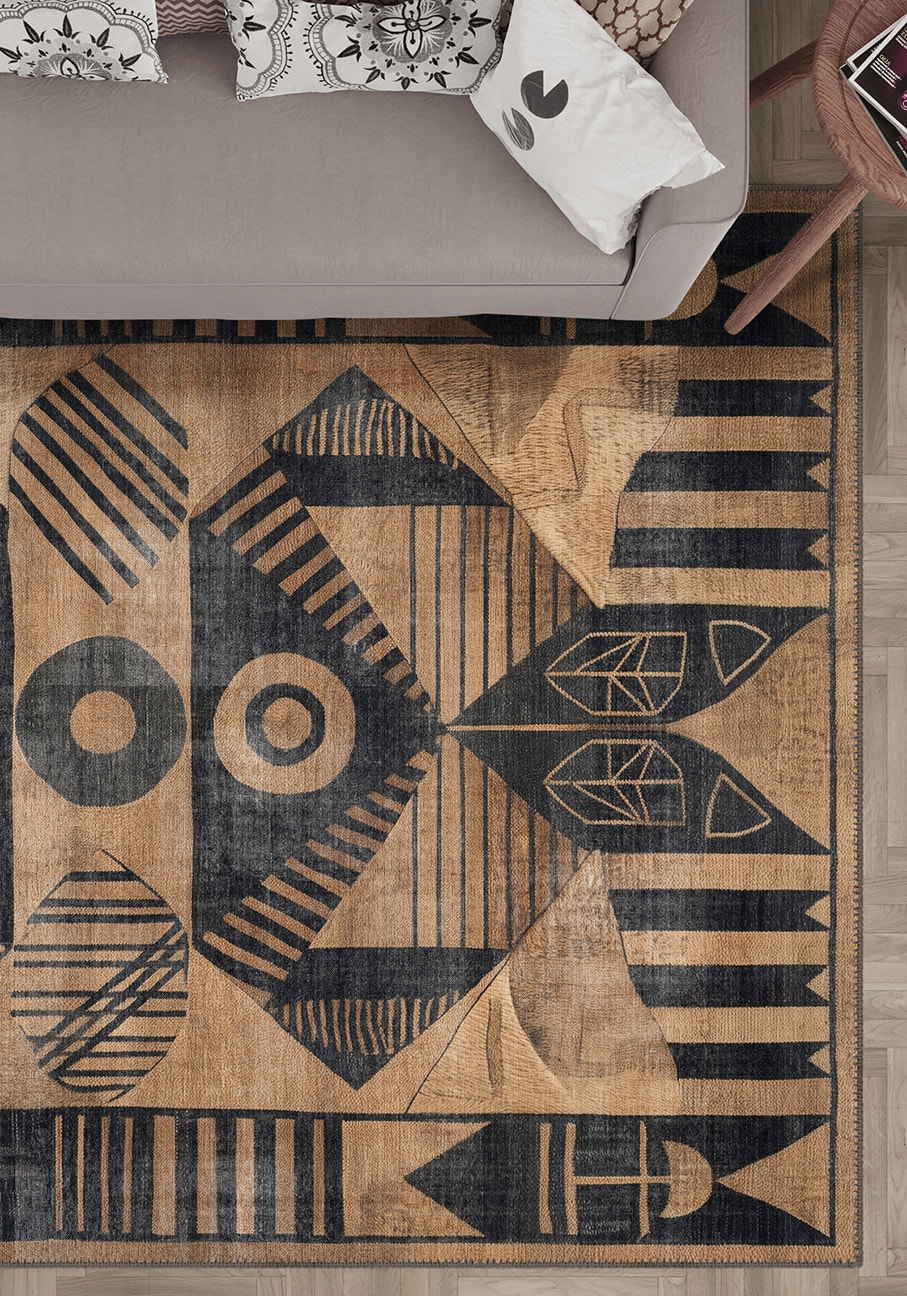 Ignatius Aztec Brown Rug