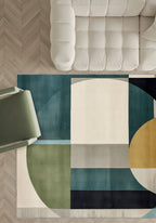 Daryn Geometric Washable Rug