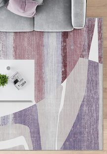 Dax Pink Art Deco Rug