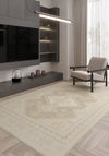 Magnus Beige Medallion Rug