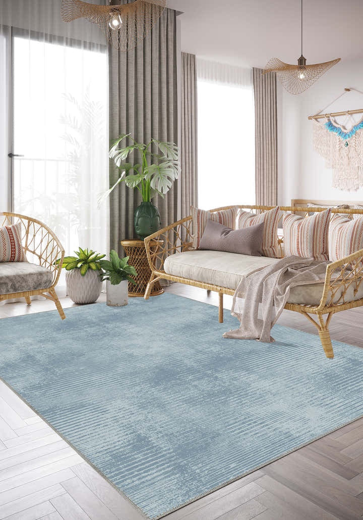 Oliver Modern Blue Rug