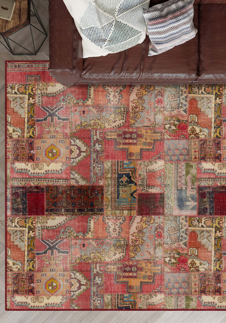 Eamon Colourful Patchwork Rug