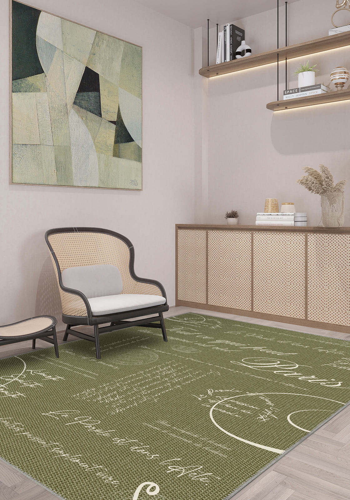 Emeric Sage Document Rug