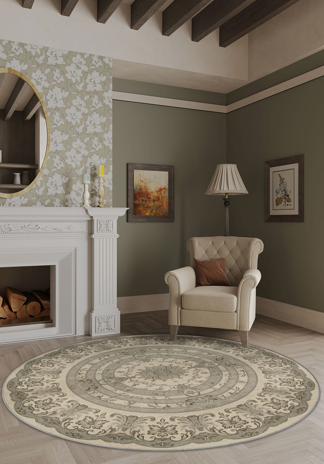 Dorian Beige Turkish Rug