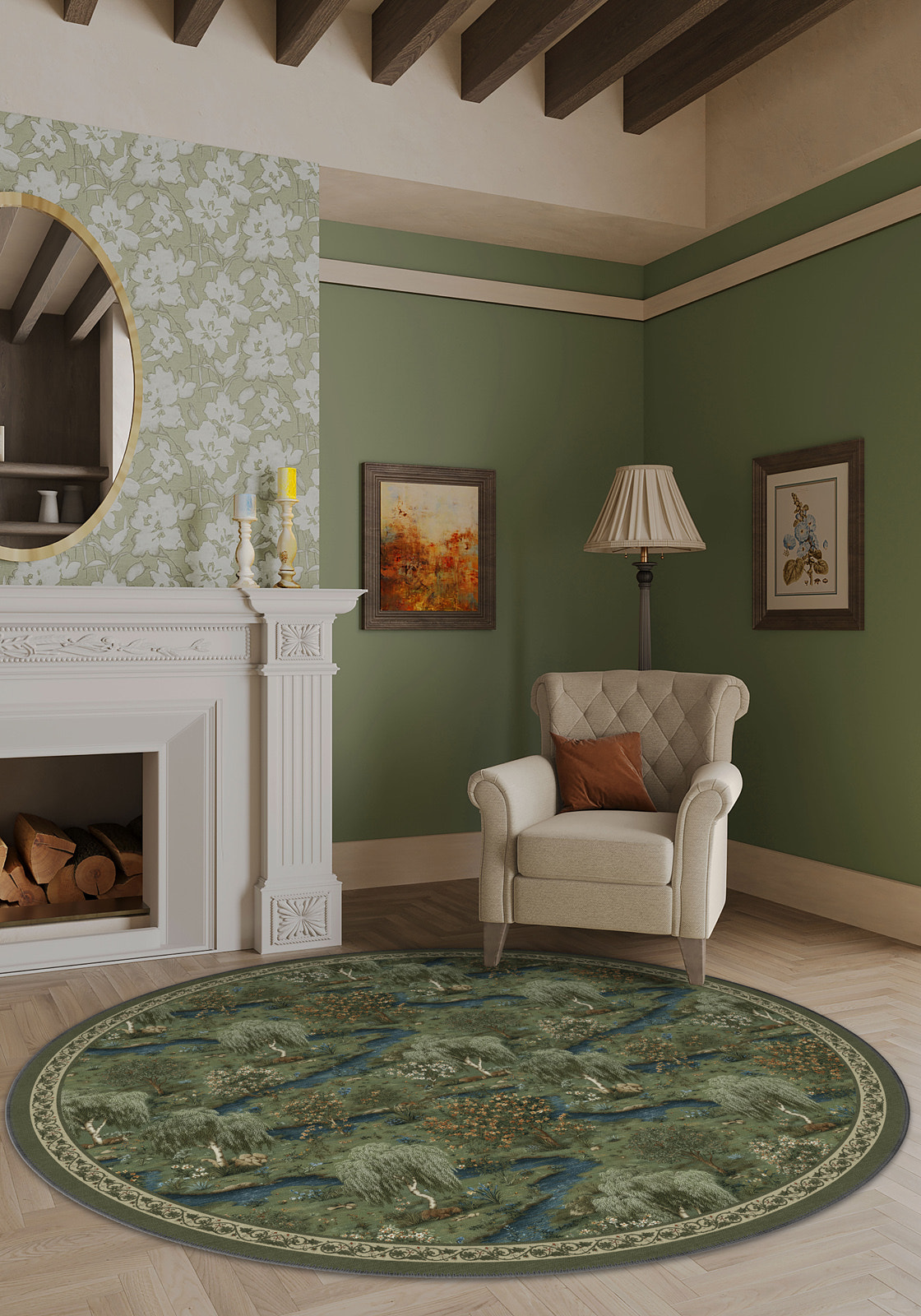 Elowen Forest Washable Rug