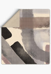Grey beige throw blanket