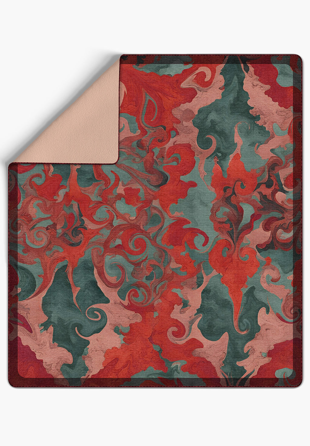 Eira Red Throw Blanket