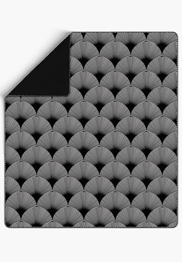 Addison Geometric Black Blanket
