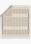 Quillon Cream Striped Blanket