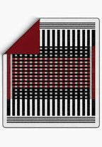 Quillon Red Checkered Blanket