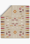 Azra Moroccan Beige Blanket Throw