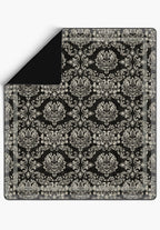 Liliane Black Bedspread Throw Blanket