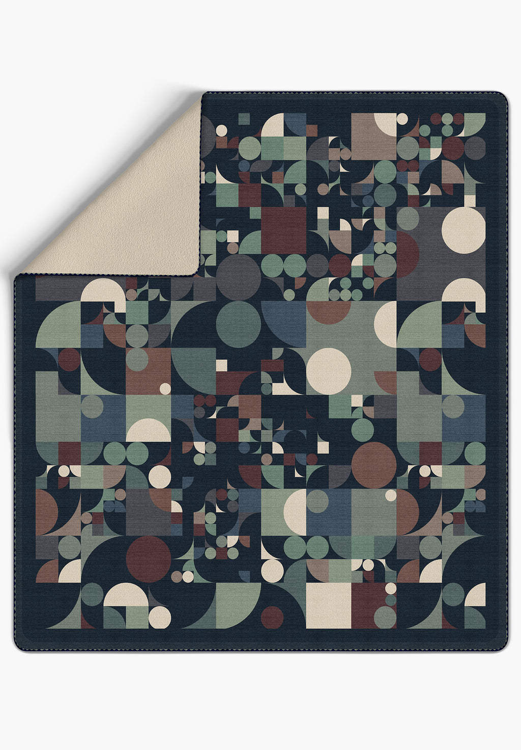 Leandro Geometric Teal Blanket