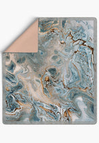 Marcellus Gold Blue Blanket