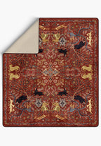 Rostam Terracotta Tapestry Blanket