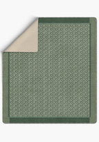 Zafira Green Animal Print Blanket