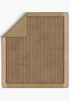 Zafira Beige Leopard Blanket