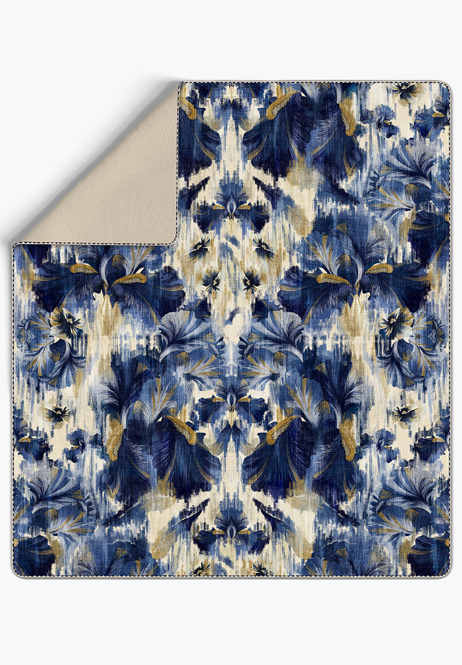 Elaris Blue Floral Blanket