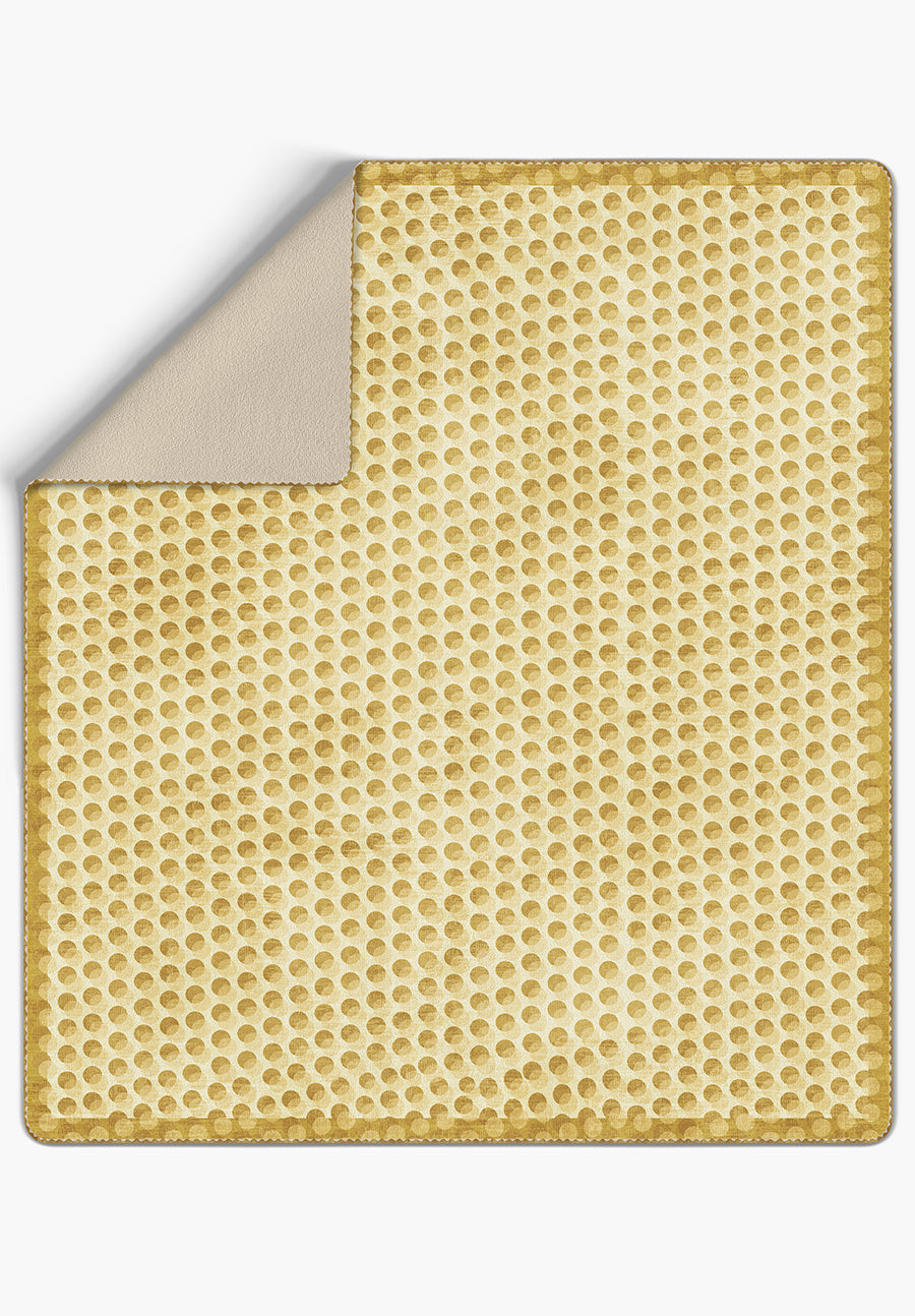 Perrin Polka Dot Yellow Blanket
