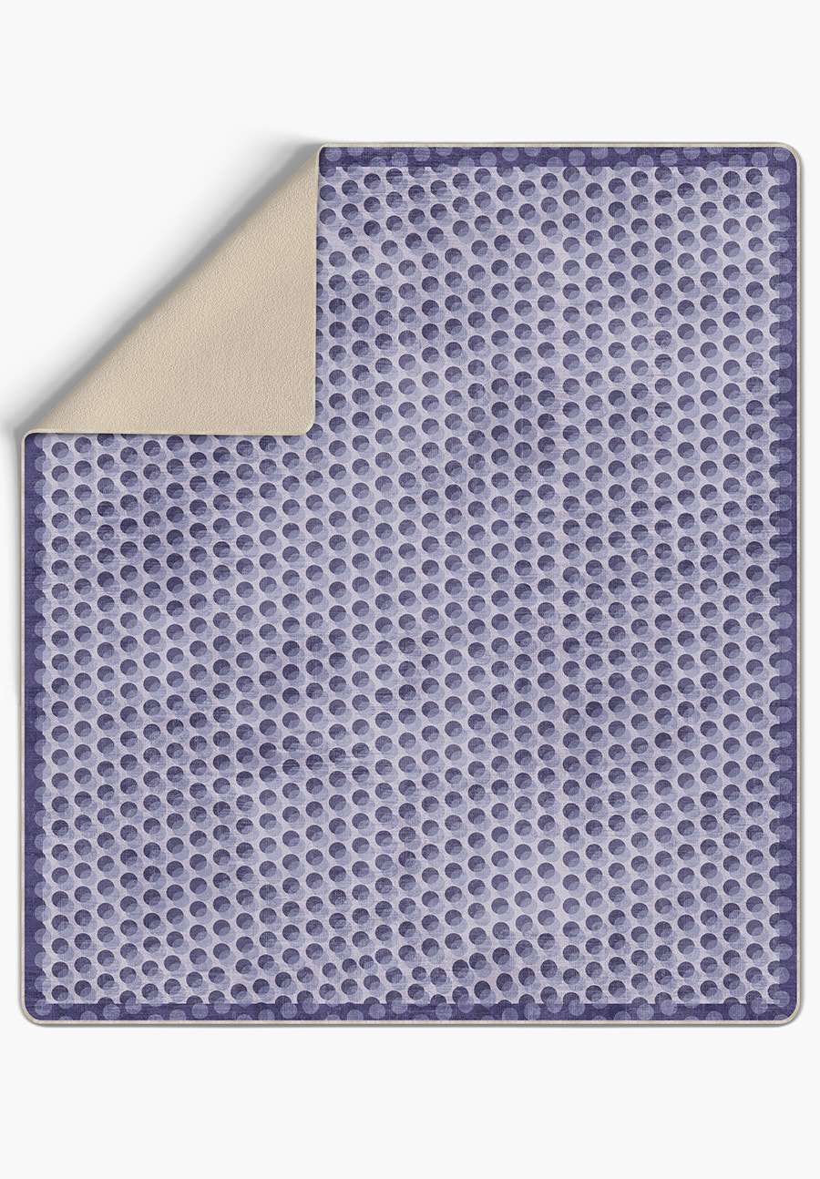 Perrin Polka Dot Purple Blanket