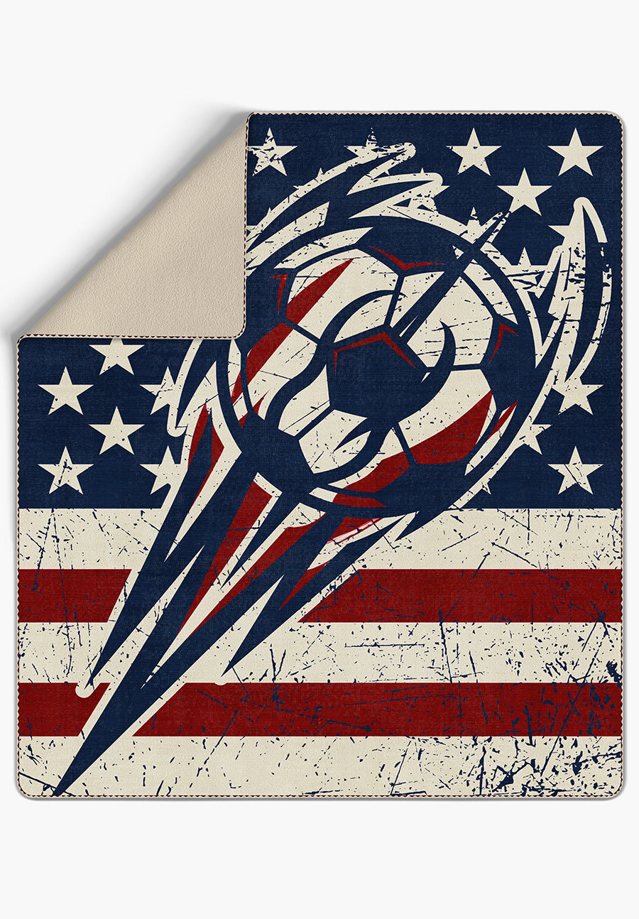 Victory American Soccer Blanket