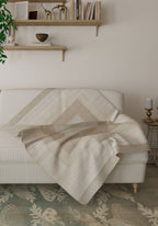 Mila Cream Beige Blanket Throw