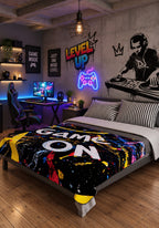 Blaze Black Gaming Blanket