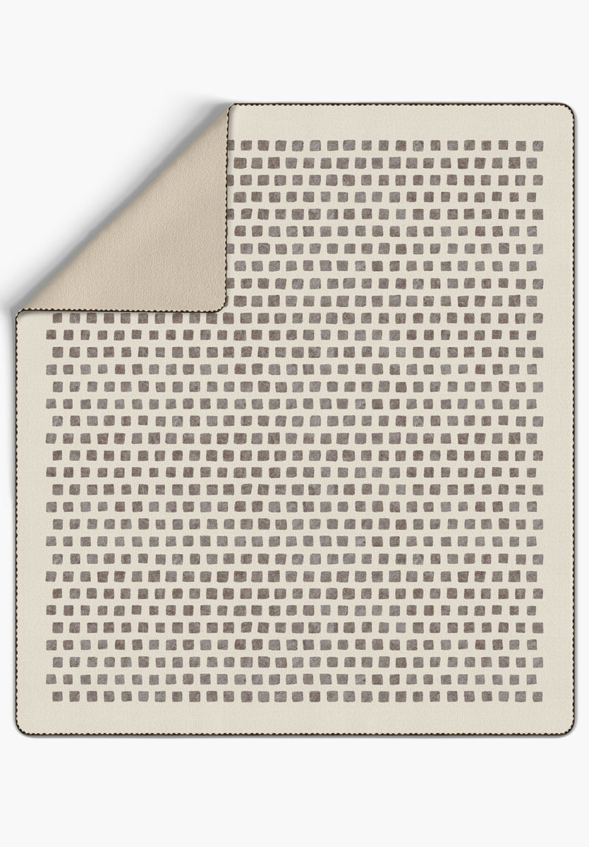 Thalia Beige Blanket Throw