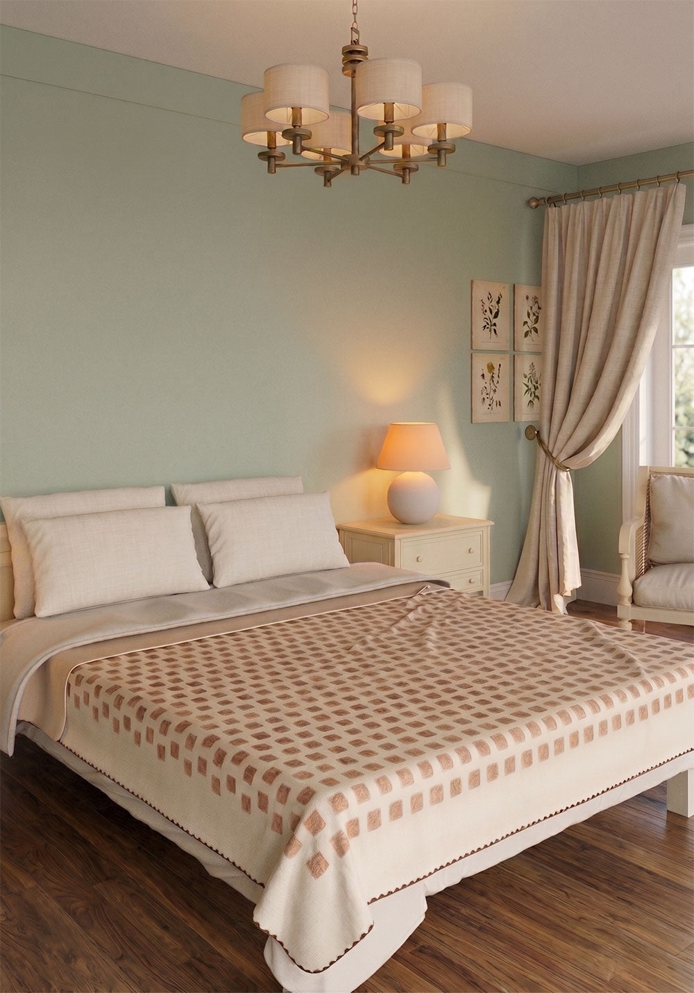 Thalia Brown Soft Blanket