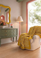 Thalia Yellow Soft Blanket