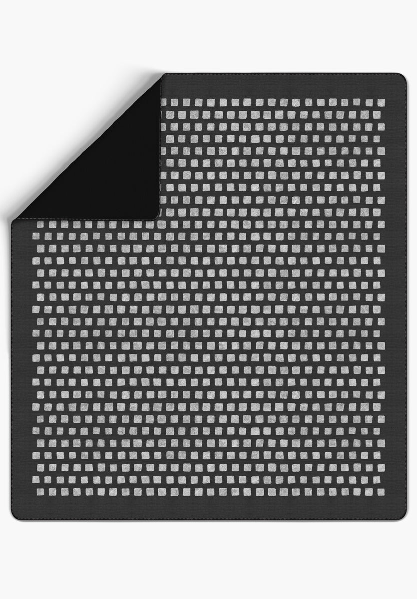 Thalia Dark Gray Blanket Throw
