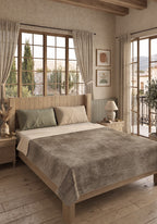 Oliver Taupe Throw Blanket