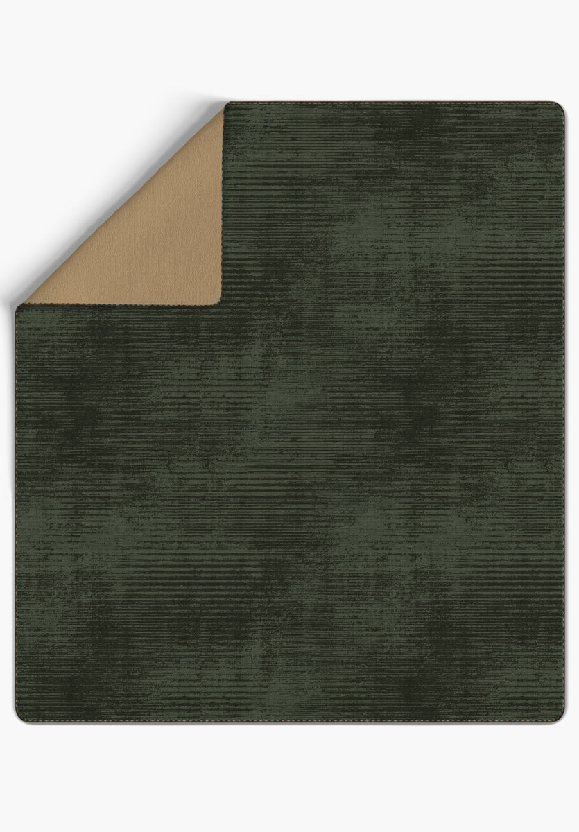 Oliver Dark Green Blanket