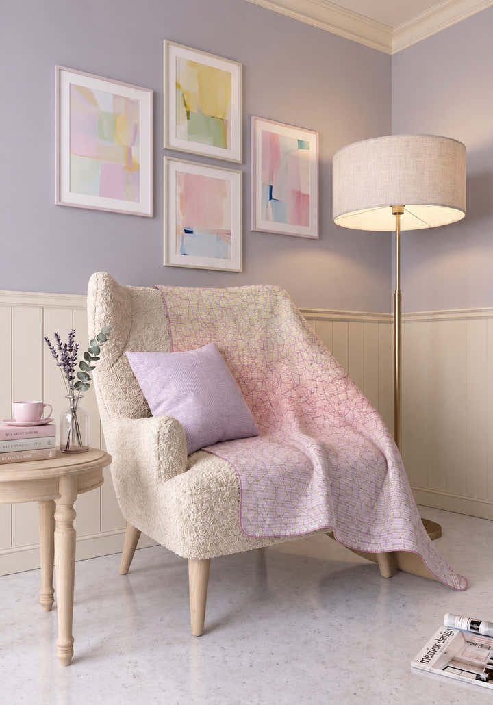 Wesley Blush Pink Blanket