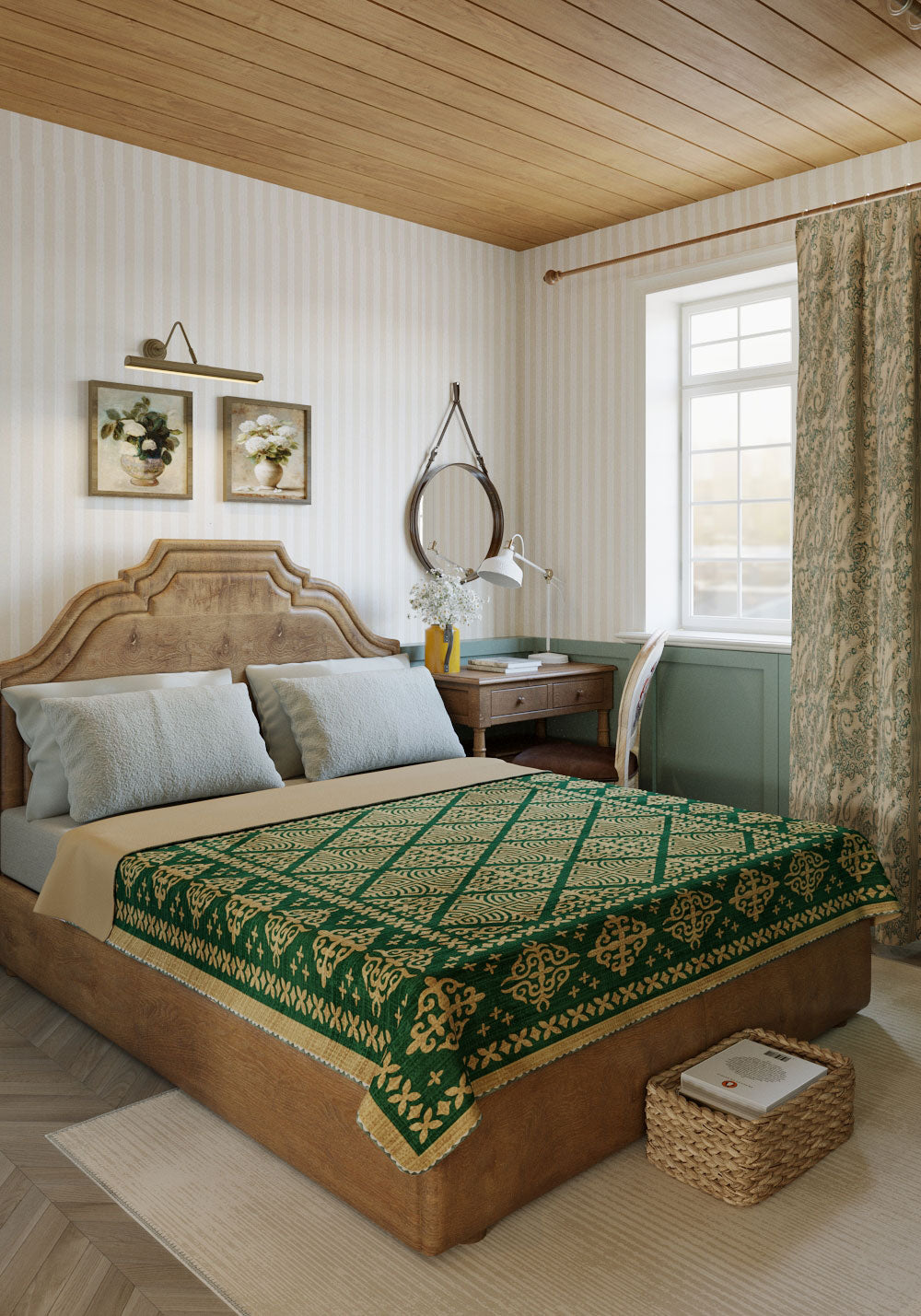 Rhean Green Celtic Blanket